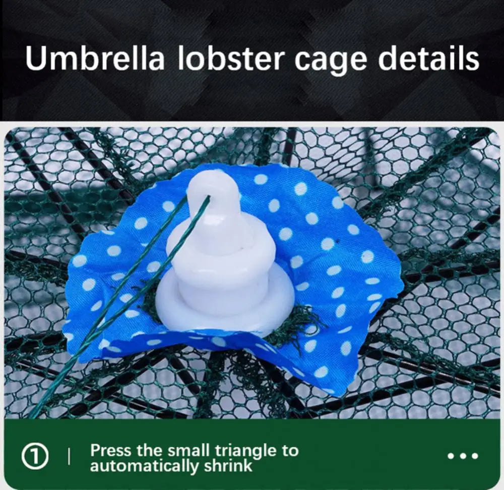 Automatic Foldable Fishing Net - 4-6 Holes Crab Trap