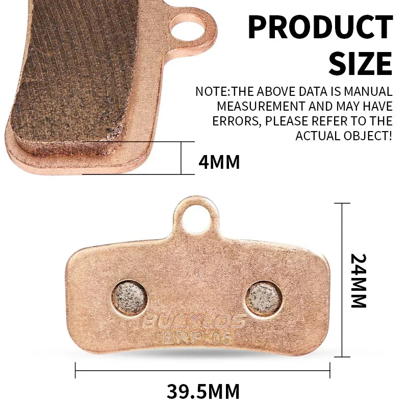 BUCKLOS Sintered-Metal MTB Brake Pads &ndash; High Wear Resistance