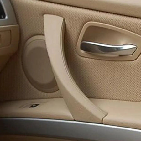 6 Pcs Set Interior Door Handles with Cover Trim Gray Beige Black for BMW 3 Series E90 E91 E92 316 318 320 325 328i 330 335 by InterCyprus Trading Ltd