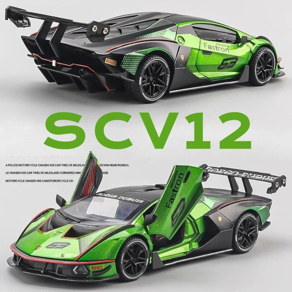 Mașină Diecast la scară 1:24 din aliaj pentru Lamborghini SCV12 LP770