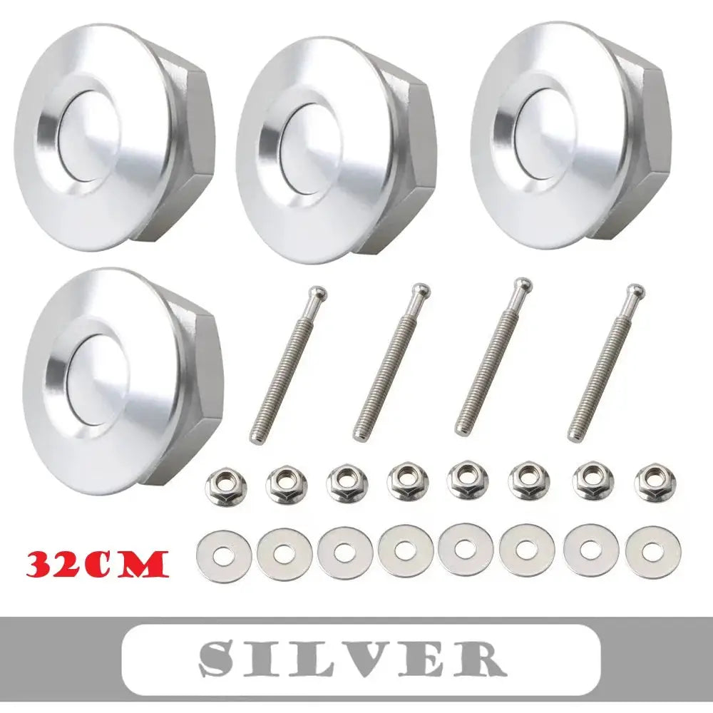 4Pcs 25/30/32mm Car Push Button Bonnet Hood Pin Quick Release Latch Lock Clip Kit Aluminum Engine Exterior Parts Universal by InterCyprus Trading Ltd