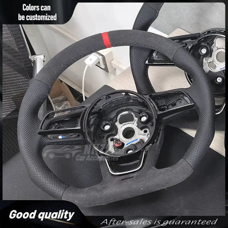 For Audi A4 B9 A3 8Y RS3 RS4 S3 S4 Customizable Steering Wheel - Performance Accessories for Specific Models by InterCyprus Trading Ltd