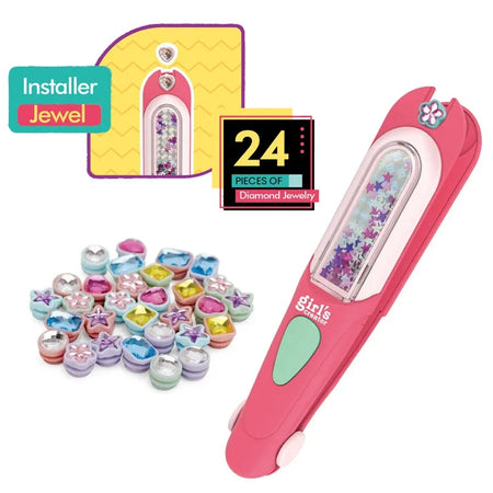 Hair Gem Stamper Kit Blingling Jewels &ndash; Reusable Diamonds 24 random beads