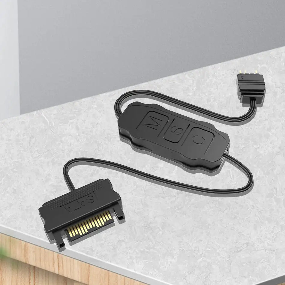 ARGB 5V 3PIN To SATA Cable Light Controller Mini Adapter