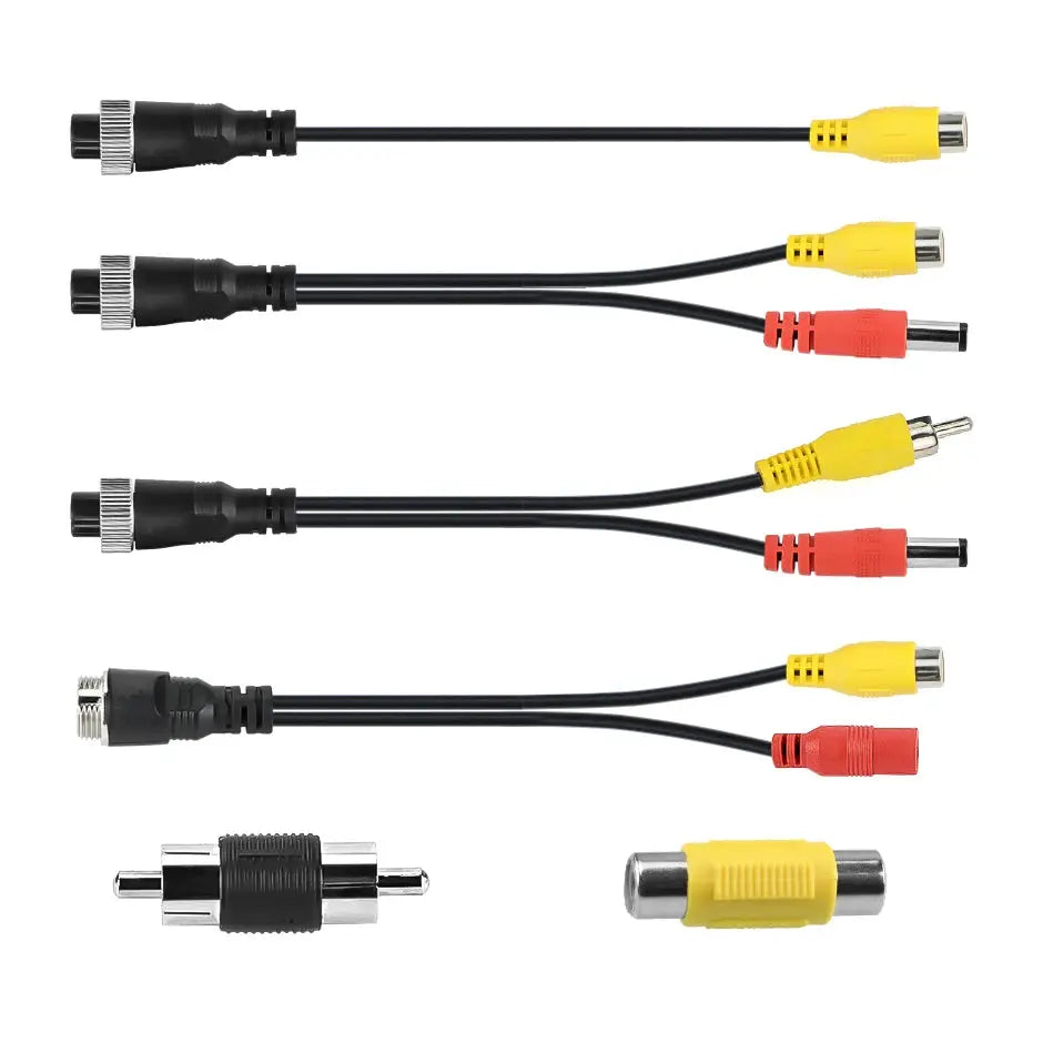 4 Pin Aviation To Rca Av Dc Male Female Video Power Adapter Cable by InterCyprus Trading Ltd