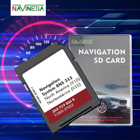 Sat Nav SD GPS Card Navigation RNS315 &ndash; North America Map