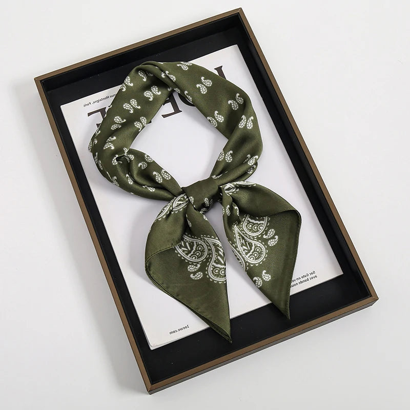 2024 Luxury Square Silk Scarf &ndash; Versatile Fashion Accessory JNC883-04