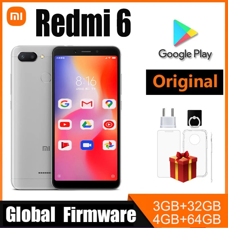 Xiaomi Redmi 6 - 5.45&quot; Full Screen, AI Face Recognition, Used Phone