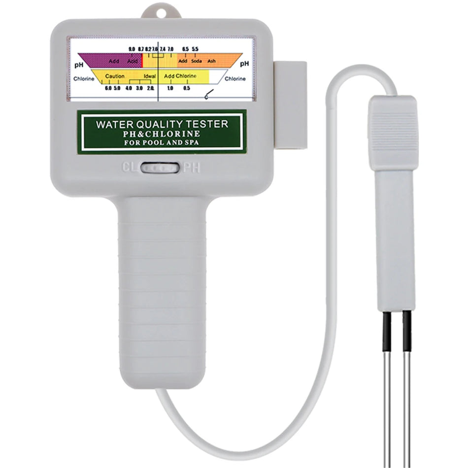 2 in 1 pH Chlorine Water Tester PC-102 for Pool and Aquarium