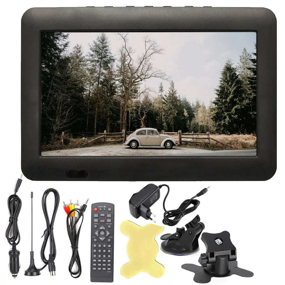 LEADSTAR 8" Portable TV with DVB-T2 ISDB-T ATSC Tuner &amp; 12V Input