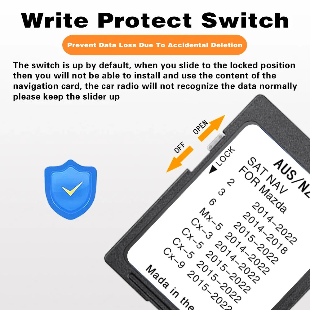 Suit For Mazda 6 2015-2024 SD Card - Navigation Update