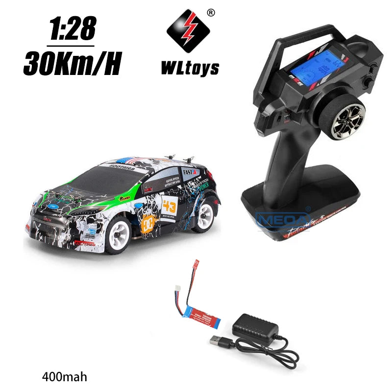 WLtoys 284161 1/28 4WD High-Speed RC Car - 30Km/H Off-Road Drift Racer