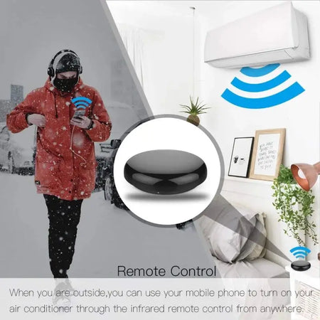 Smart WiFi IR RF Bluetooth Universal Remote Control with Voice Assistant Support