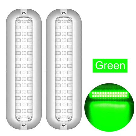 42LED Yacht Underwater Light &ndash; IP68 Waterproof 10-30V Green  2Pcs