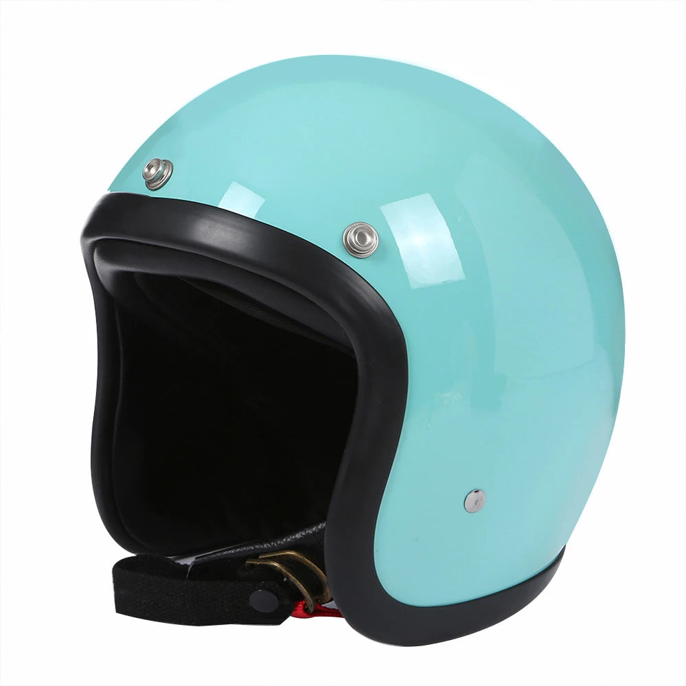 Vintage Japanese Style Open Face Helmet for Caf&eacute; Racers and Scooters