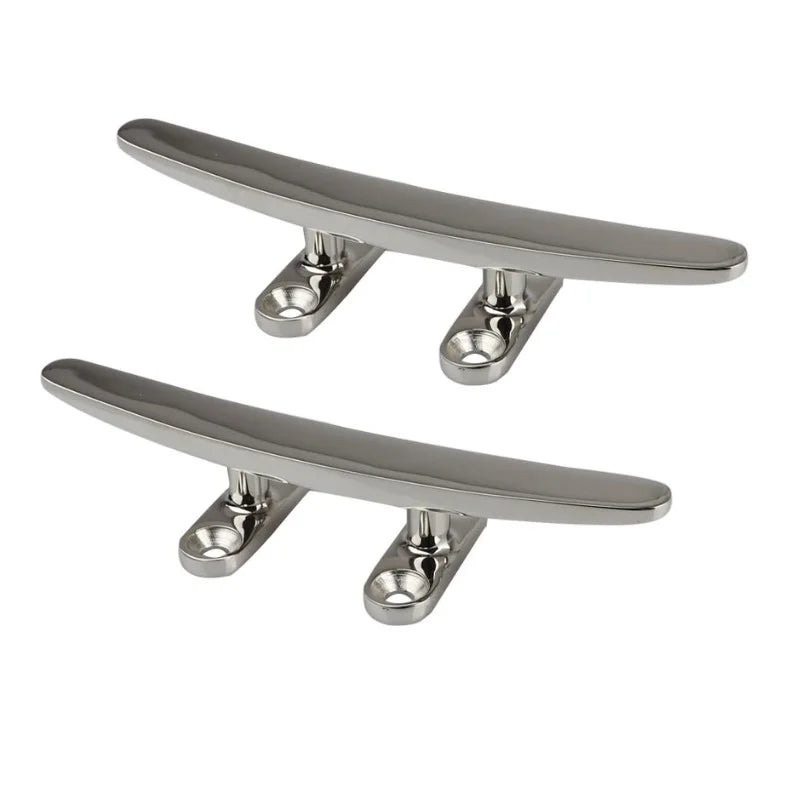2-Piece 316 Stainless Steel Boat Cleats &ndash; Mirror Polish 2PCS 6inch(150mm) / CHINA