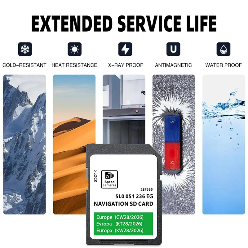 Amundsen SD Card 2026 Update For Skoda - Full UK EU Map