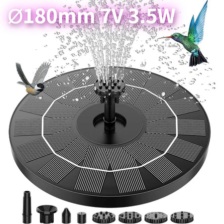 3.5W Solar Fountain Disk 6 Nozzle &ndash; Efficient Solar Panel 3.5W