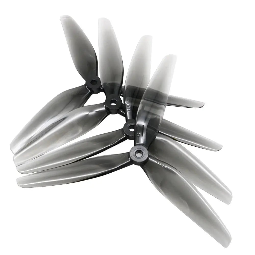 4PCS HQProp 7X4X3 7040 7inch 3 Blade/Tri-Blade Propeller Light Grey (2CW+2CCW) Poly Carbonate for FPV RC Drone by InterCyprus Trading Ltd