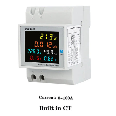 6IN1 Din Rail AC Monitor &ndash; Multi-Voltage Measurement Capability Built-in CT / AC250V-450V