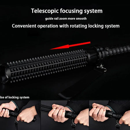 Baseball Bat LED Flashlight Aluminum Alloy &ndash; Ultra Bright
