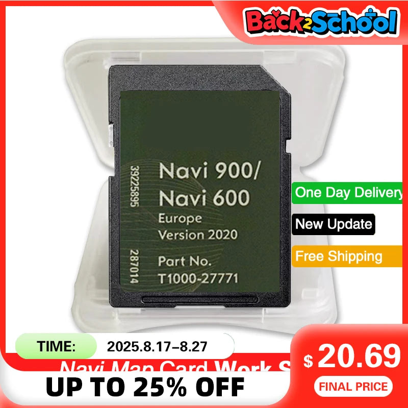Navi 900 600 Navigation SD Card - Latest Map Update 2020