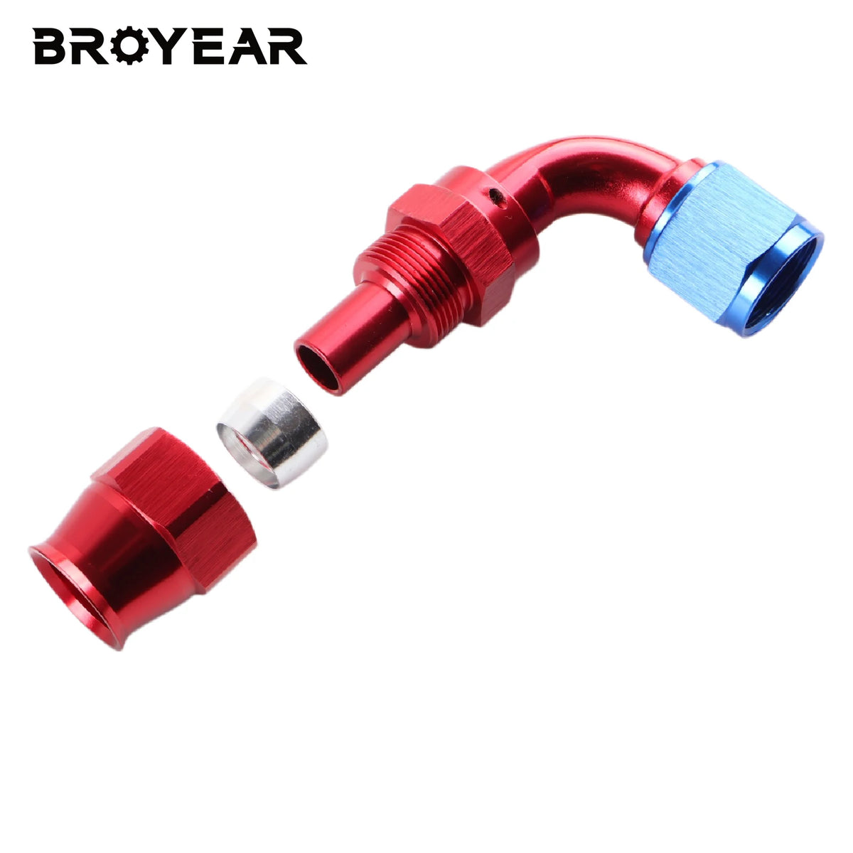 PTFE Swivel Hose End Fitting Kit, AN4/6/8/10, 0-180 Degree Adapter by InterCyprus Trading Ltd