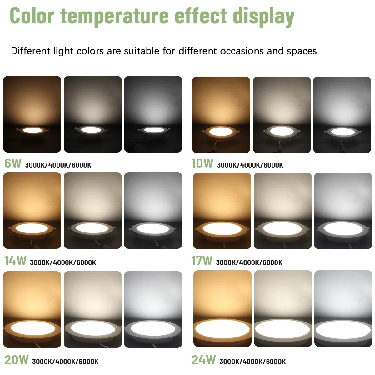 8 Pack Recessed Led Downlight 8 Inch &ndash; Multi Color Temp