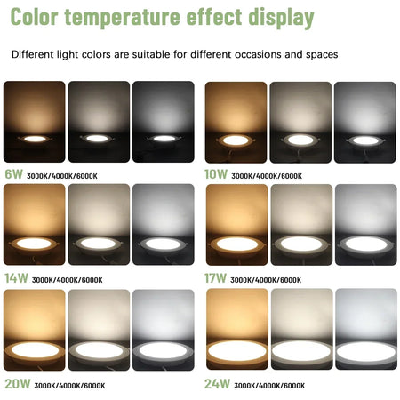 8 Pack Recessed Led Downlight 8 Inch &ndash; Multi Color Temp