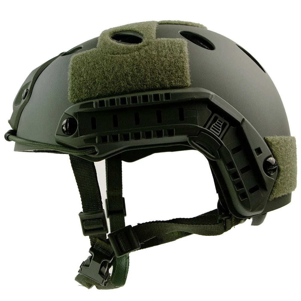 BOOIU Airsoft Tactical Helmet &ndash; Thickened ABS Shell FPJ GN Round hole