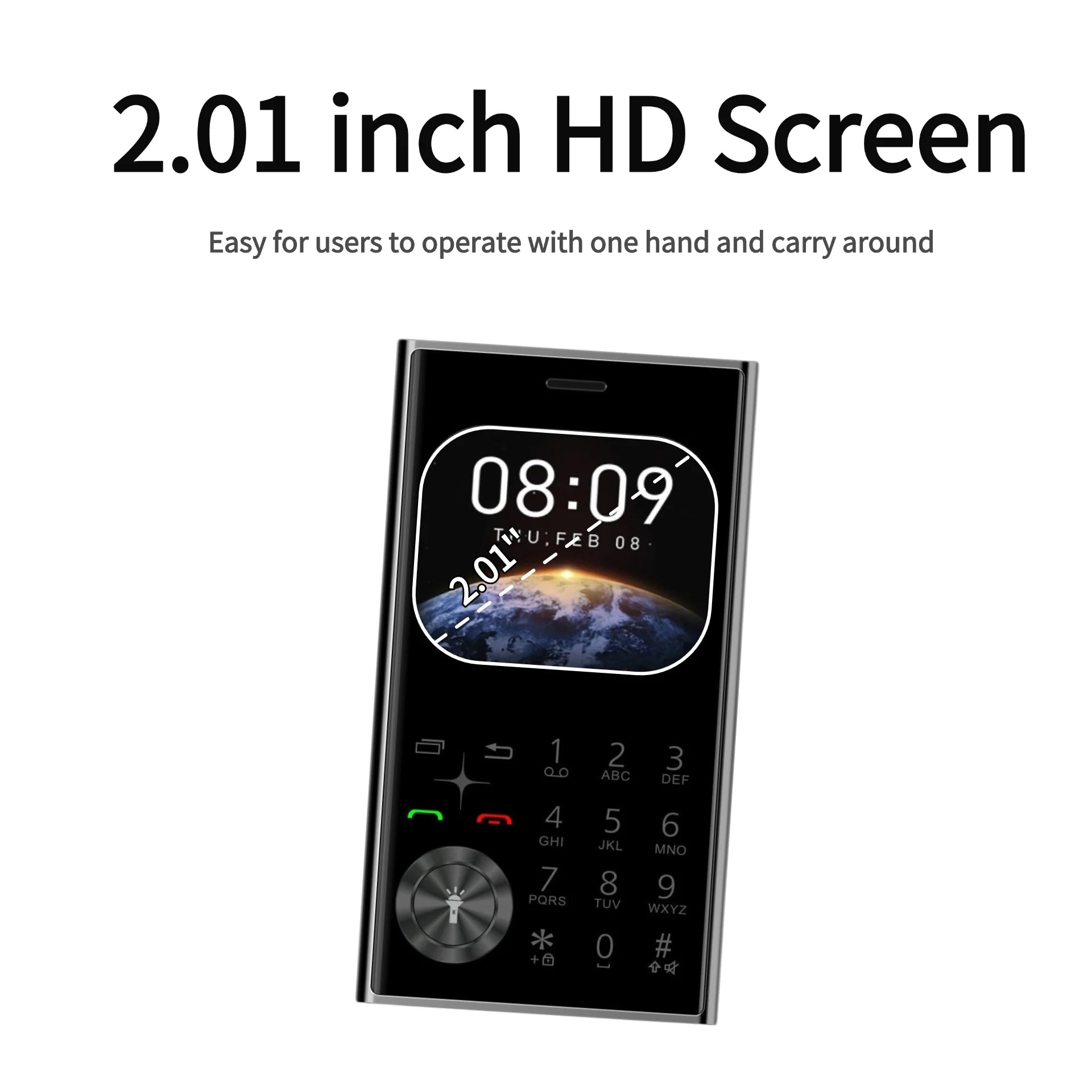 Credit Card Size Mini Phone &ndash; Ultra Thin 2.0 Display