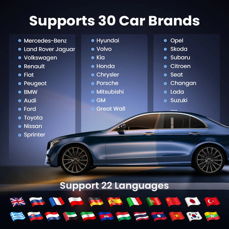 MUCAR BT200 LITE OBD2 Bluetooth Scanner &ndash; Full Diagnostics