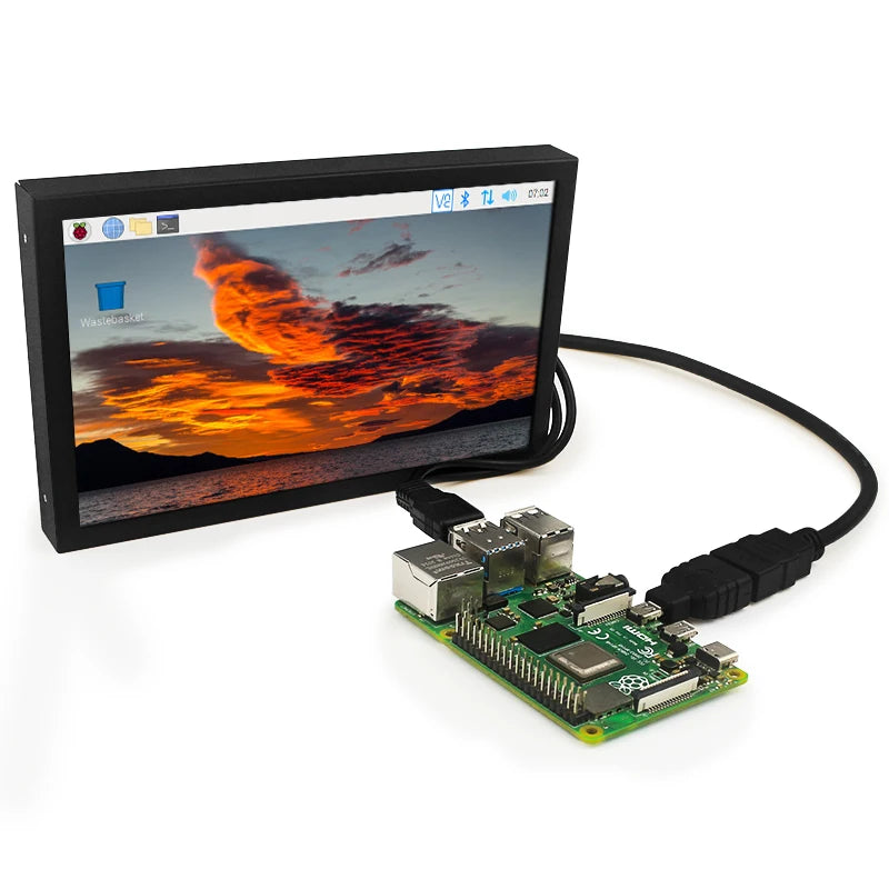 7 Inch Portable Display - IPS LCD, HDMI/VGA/AV Input, DC Type-C Power
