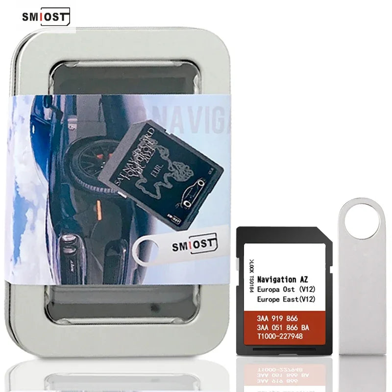 8GB SD Map Card VW RNS315 Amundsen &ndash; Eastern Europe V12 AZ EAST OST with USB / CHINA