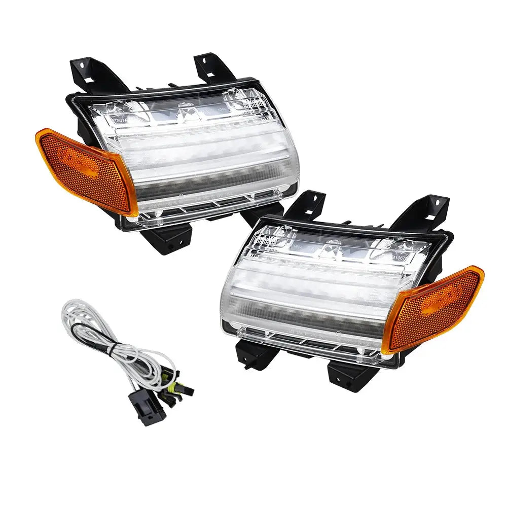Front Fender LED Turn Signal Lights DRL Light with Side Marker Lights for Jeep Wrangler JL Sahara Rubicon 2018-2024 by InterCyprus Trading Ltd