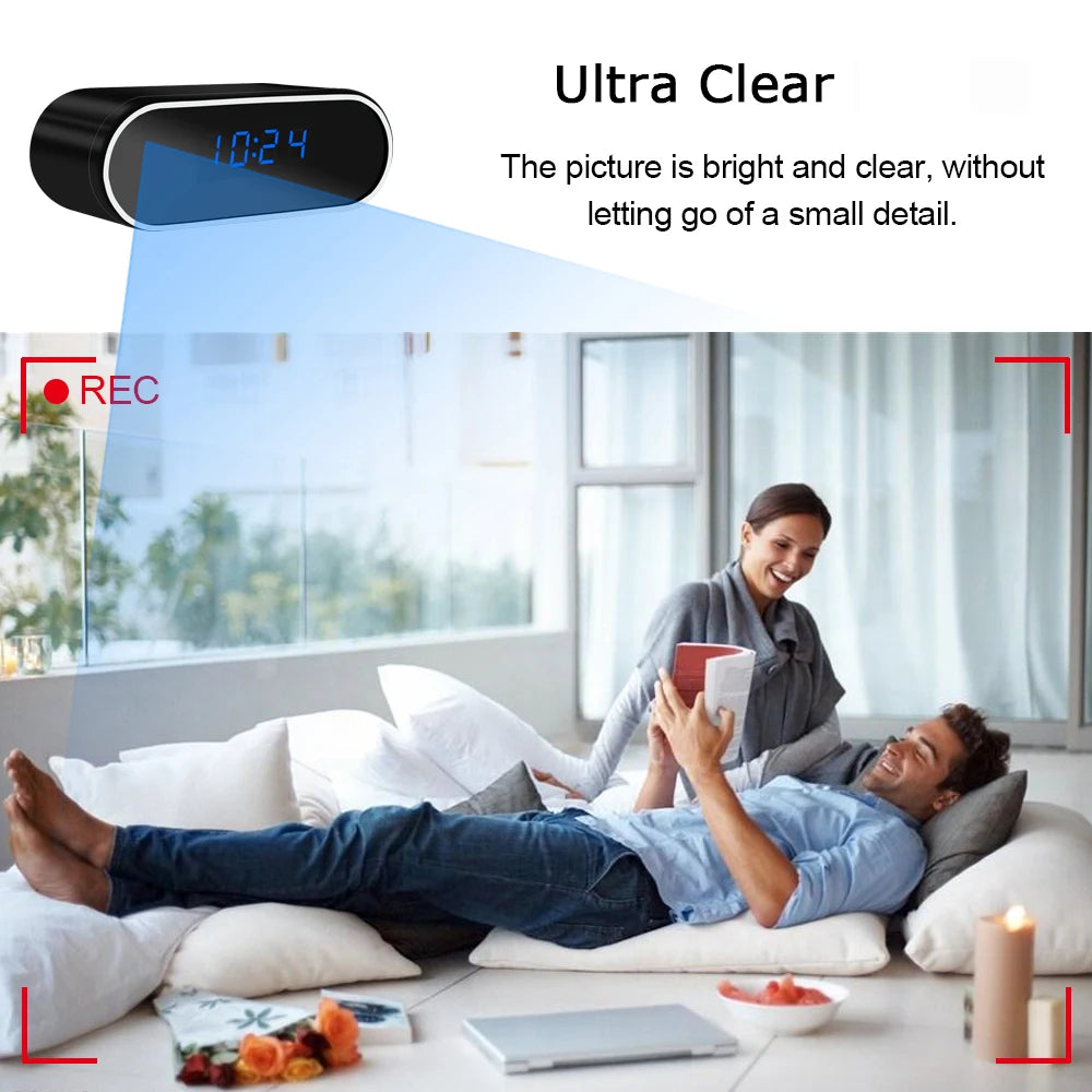 Sarfeng C01 Mini Camera Clock &ndash; Full HD 1080P Home Security