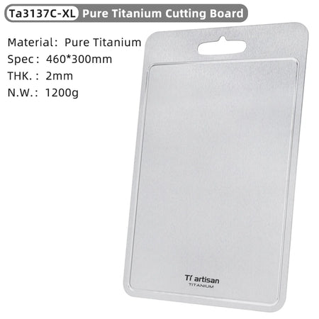 Tiartisan Titanium Cutting Board &ndash; Ultralight Double Sided 46 x 30 CM