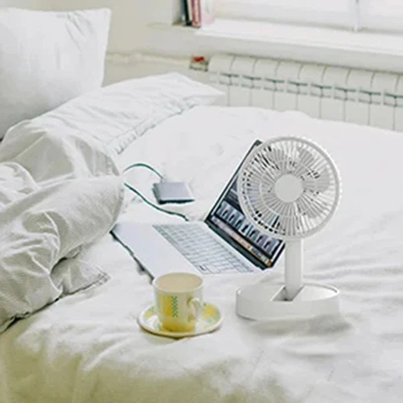 MIJIA Mini Folding USB Desktop Fan - 4 Speed Timer