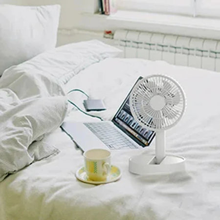 MIJIA Mini Folding USB Desktop Fan - 4 Speed Timer