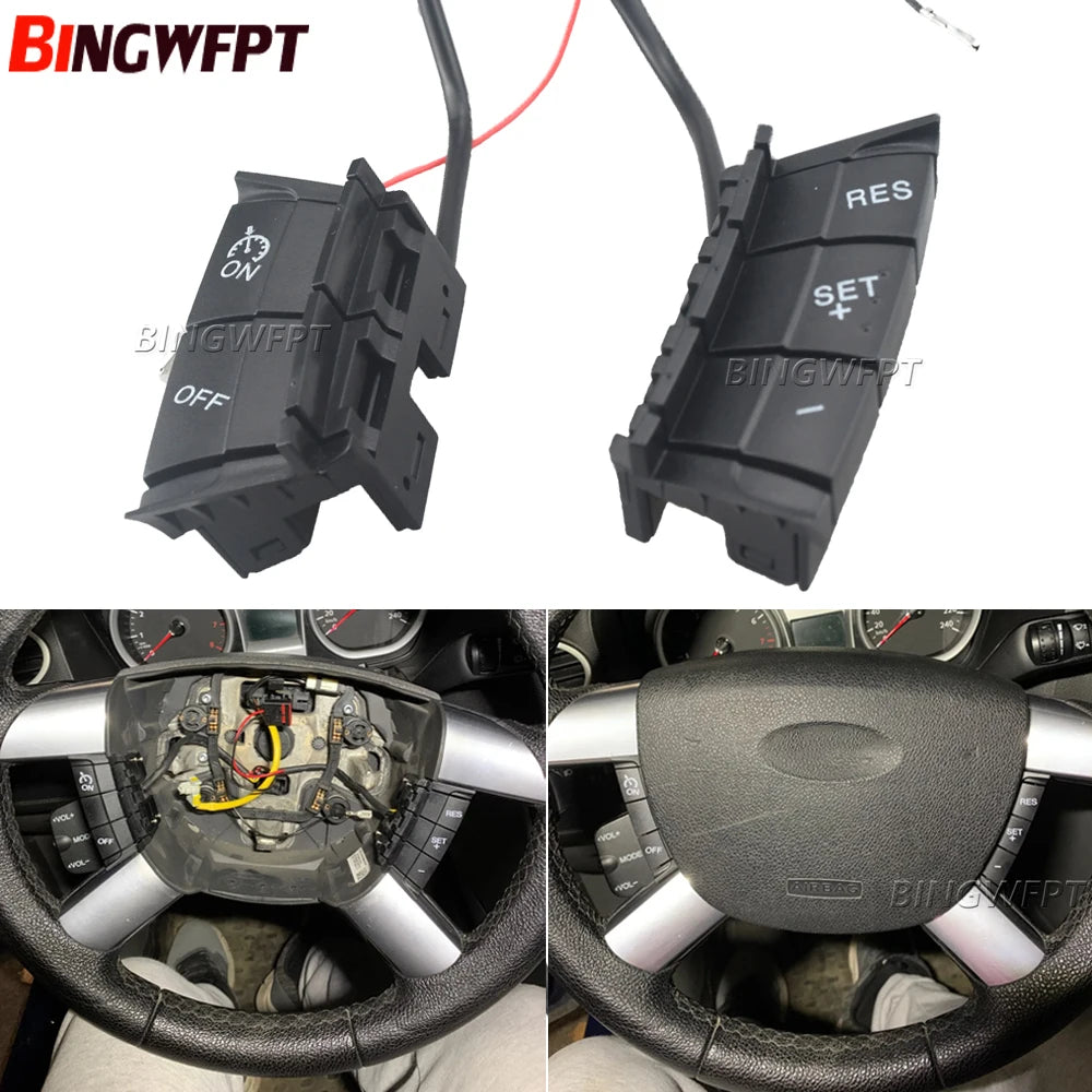 Cruise Control Switch Multifunction Steering Wheel Button For Ford Focus 2 2005-2007 2008 2009 2010 2011 by InterCyprus Trading Ltd