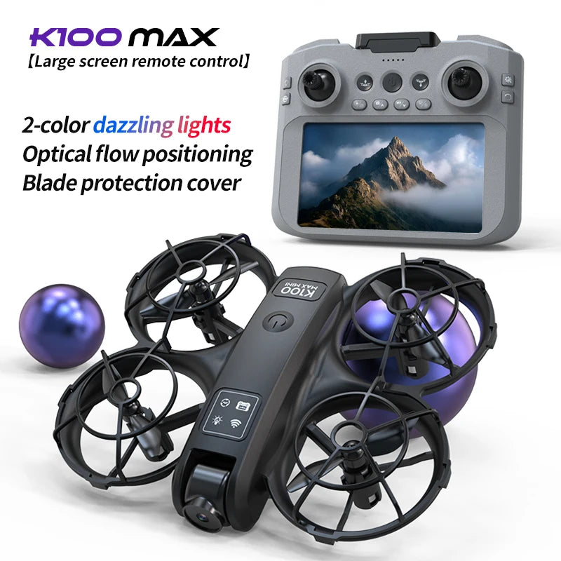 K100 Max Mini RC Drone 4K Professional HD Camera Optical Flow ...