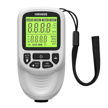 HW400S 0-2000UM Car Coating Thickness Gauge &ndash; Backlight WHITE