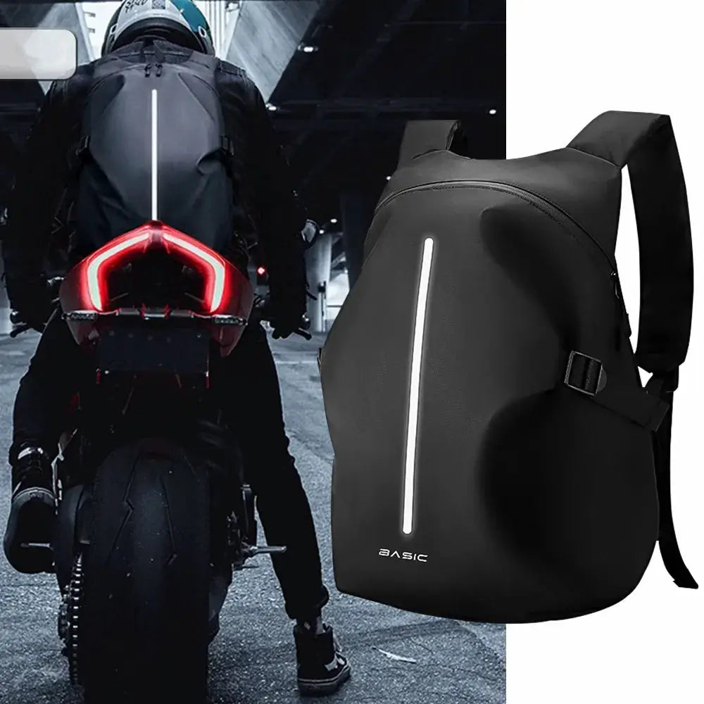 Riding Backpack Motorcycle Helmet Backpack Female Motorcycle Rider Waterproof Travel Bag Men's Large Capacity by InterCyprus Trading Ltd