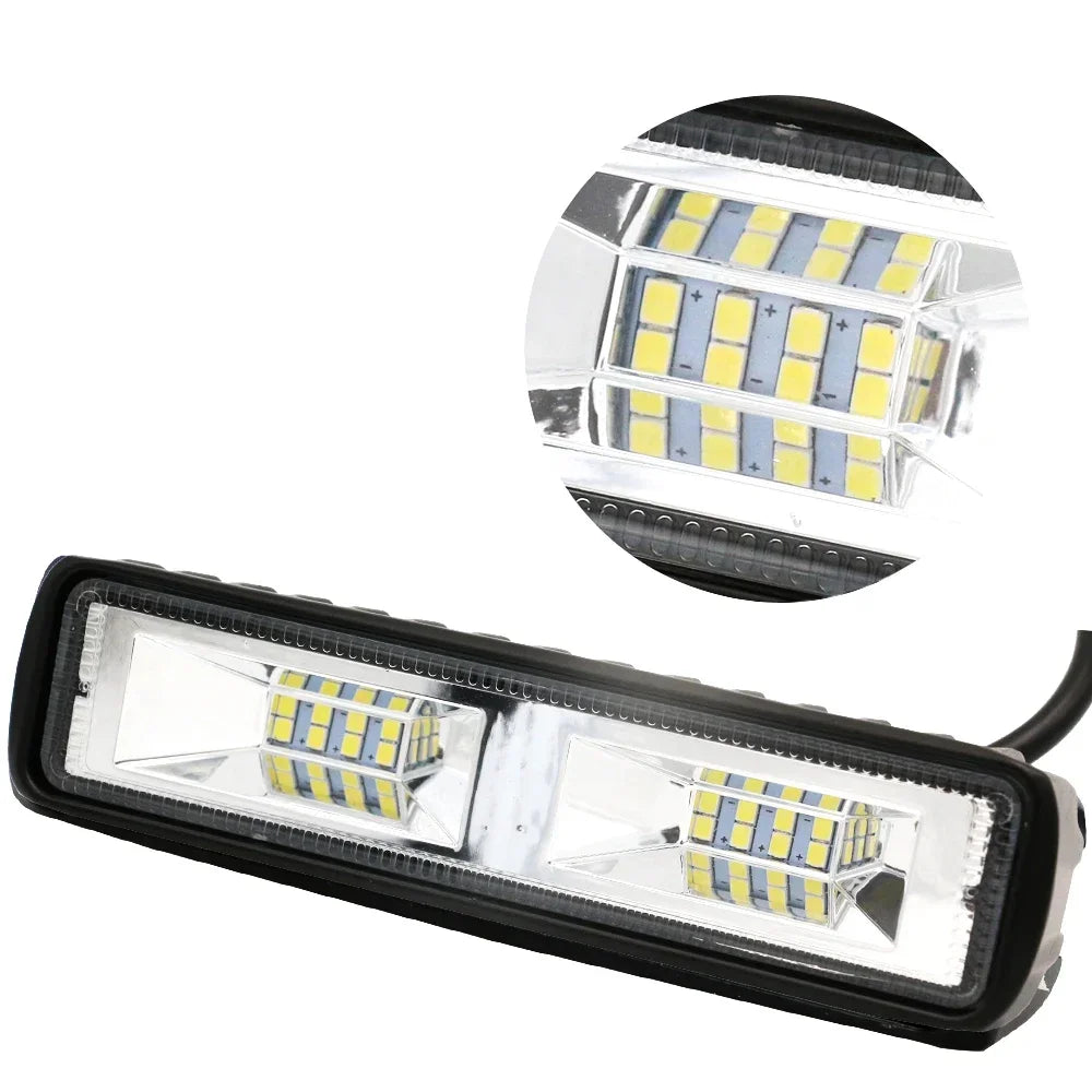 36W 12V-24V LED Work Light Spotlights - Pair for All Vehicles
