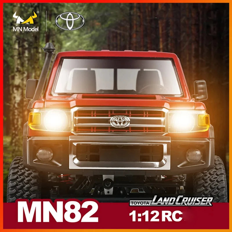 🟠 New Mn82 1:12 Remote-controlled Model Car Rc Climbing Off-road Vehicle Lc79 Large Pickup Truck Adult Toy Gift