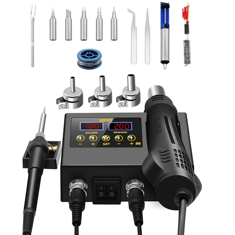 8898 Soldering Station &ndash; Portable Digital Hot Air Gun A6