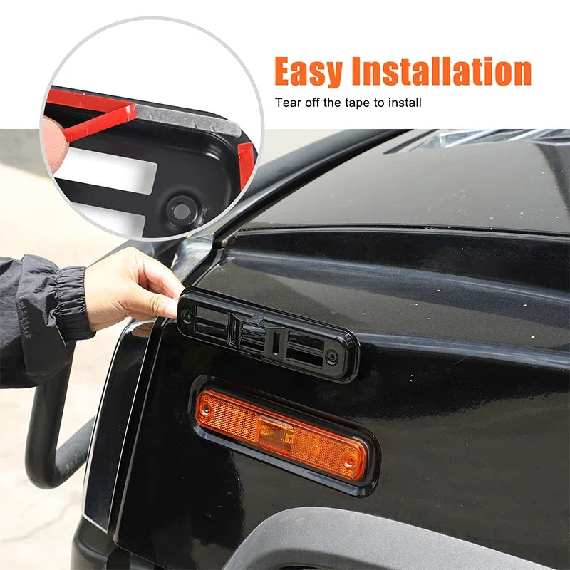 Tampa de Malha para Sinal de Volta Preta em ABS para Hummer H2 2003-2009