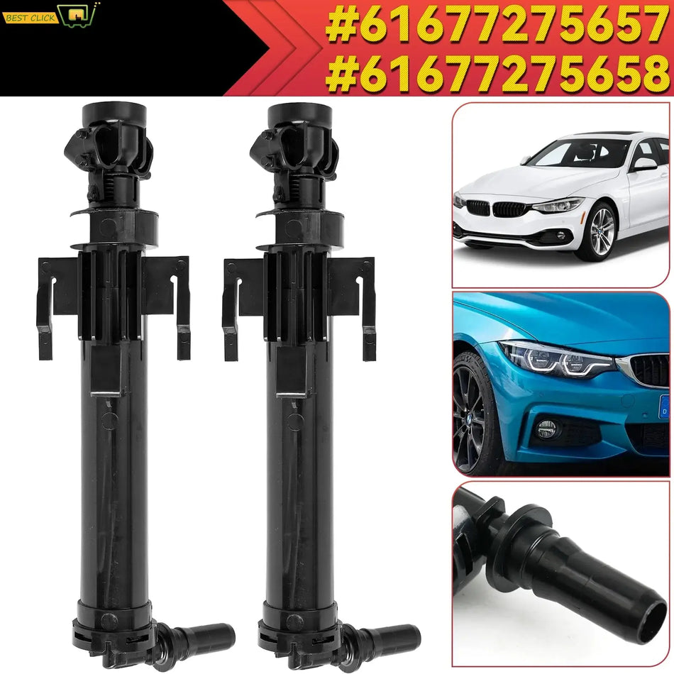 Headlight Washer Spray Nozzle For BMW 1 2 3 4 Series F20 F21 F22 F30 F31 F34 GT F80 F32 F33 F36 F82 F83 61677275657 61677275658 by InterCyprus Trading Ltd