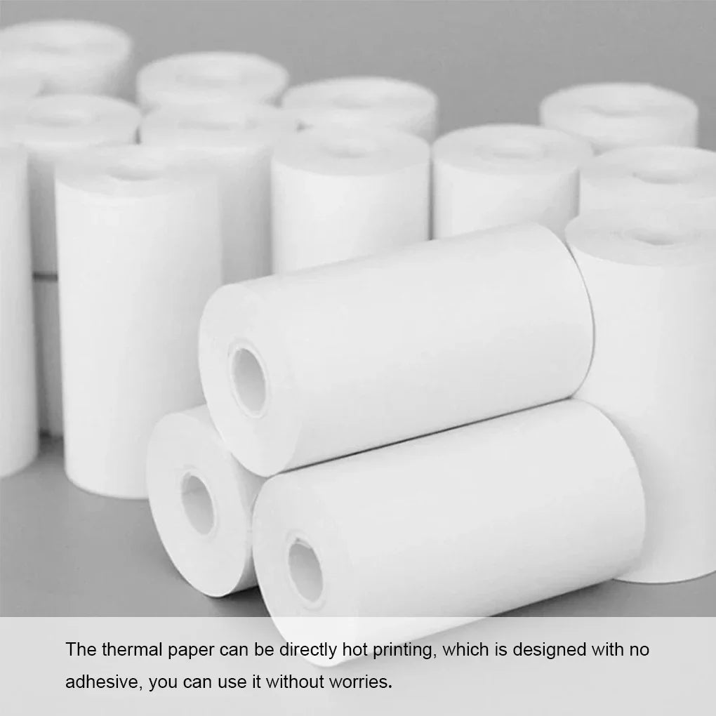 10 Rolls White Thermal Paper for Kids Cameras