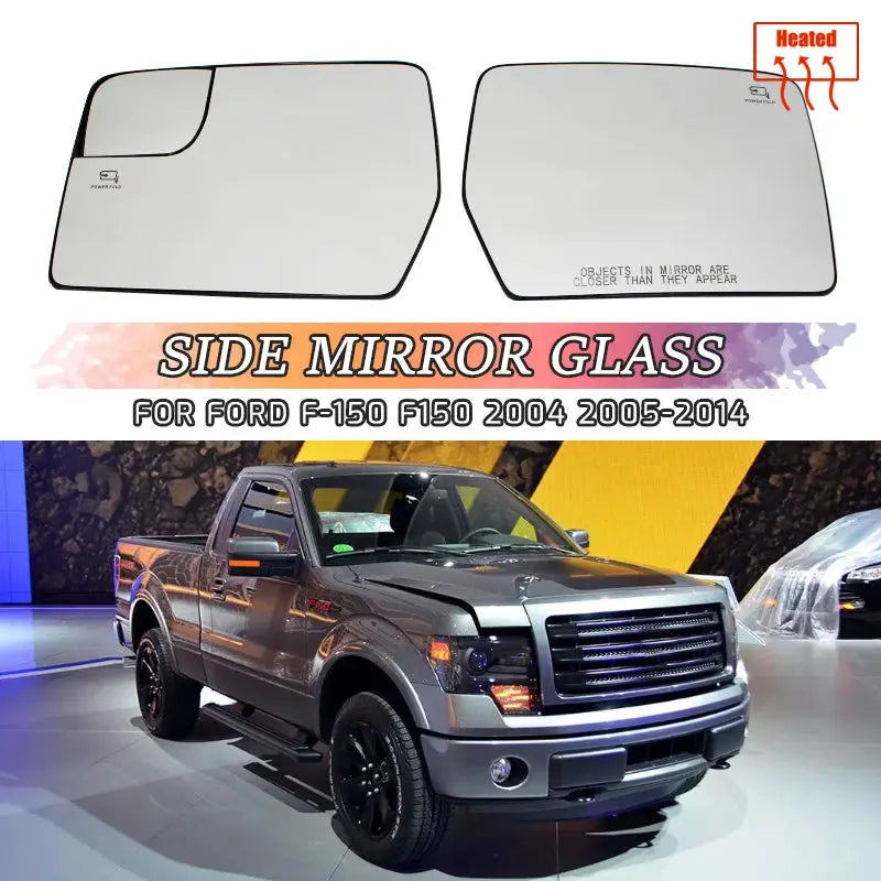 Car Front Side Heated Rear View Wing Mirror Glass Clear Rearview for Ford F-150 2011 2012 2013 2014 Car Accessories by InterCyprus Trading Ltd